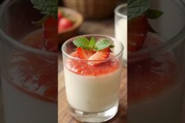 This Italian Dessert Is So Creamy! 😍🍮 | Panna Cotta Recipe #food #youtubeshorts #shorts #viral #yt