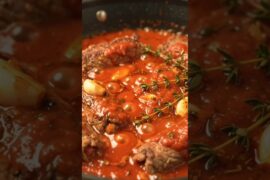 Italian Beef Braciole Rolls 🇮🇹 Tender Stuffed Beef in Rich Tomato Sauce