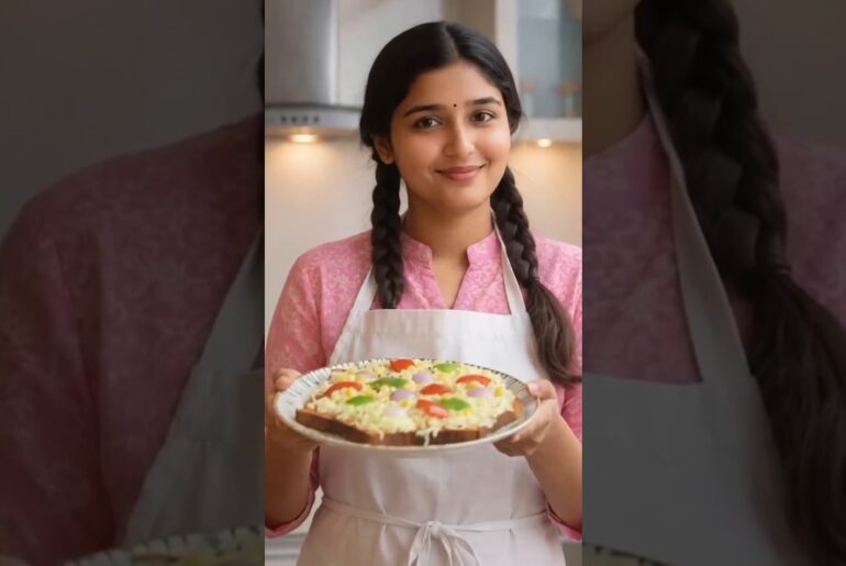 Bread pizza #yt #food #youtube #recipe #cooking #ytshorts