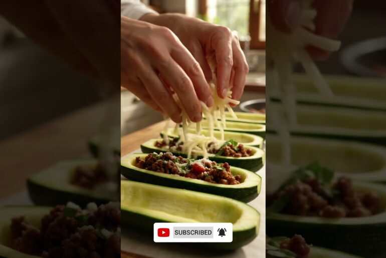 This Italian Cheesy Zucchini Recipe Looks INSANE! 🇮🇹🧀 #Shorts