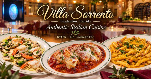 Villa Sorrento Brings Authentic Sicilian Flavor and Family Hospitality to Bradenton