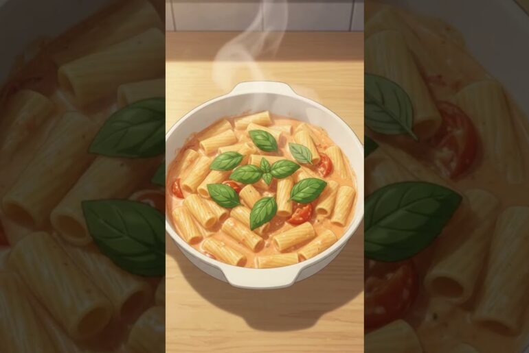Viral Baked Feta Pasta ASMR Recipe  #shorts  #cooking #food #recipe