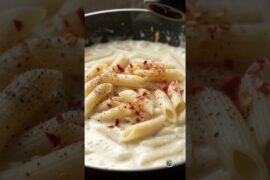 Creamy Cheesy Pasta 😍🧀 | Easy Pasta Recipe#cheese#pasta#love#eating
