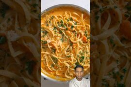Creamy Tomato Pasta Recipe 🍝 | Easy & Cheesy Italian Pasta #shorts #asmr #cooking #reaction