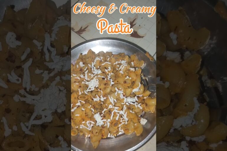 Cheesy &bCreamy Pasta 🤤 | #pastalover #creamypasta #cheesypasta #cheesy& creamy #shortsfeed #recipe