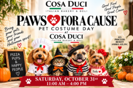 Cosa Duci Italian Bakery & Deli Hosts “Paws for a Cause” Halloween Pet Costume Party
